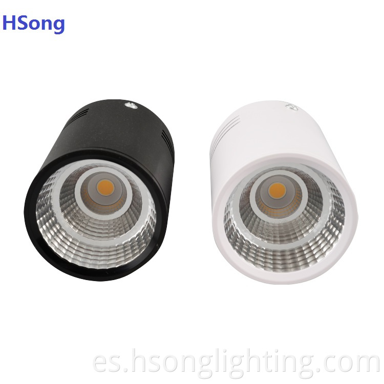 2022 Nuevo montaje de superficie ajustable 5W 12W 18W 24W LED Comercial Downlight